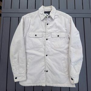 White H&M Corduroy Button Jacket